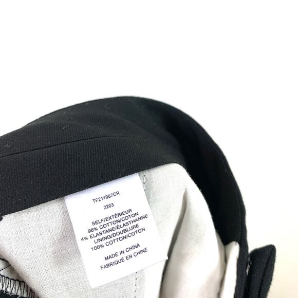 NWT Derek Lam 10 Crosby Van Zip Cuff Cropped Trouser Pant Black Size 4 - Picture 9 of 9